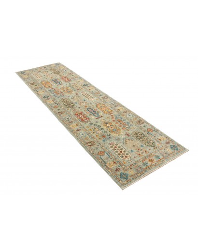 Tappeto Tribal Pakistan marrone grigio 78x242