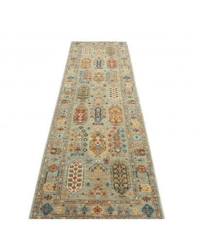 Tappeto Tribal Pakistan marrone grigio 78x242