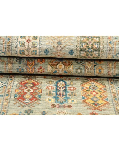 Tappeto Tribal Pakistan marrone grigio 78x242