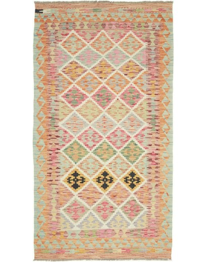 Tappeto Kilim Afghanistan marrone 107x199