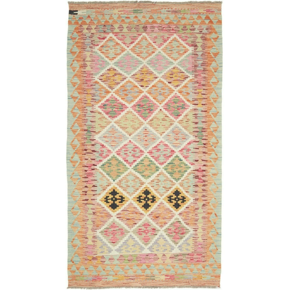 Tappeto Kilim Afghanistan marrone 107x199