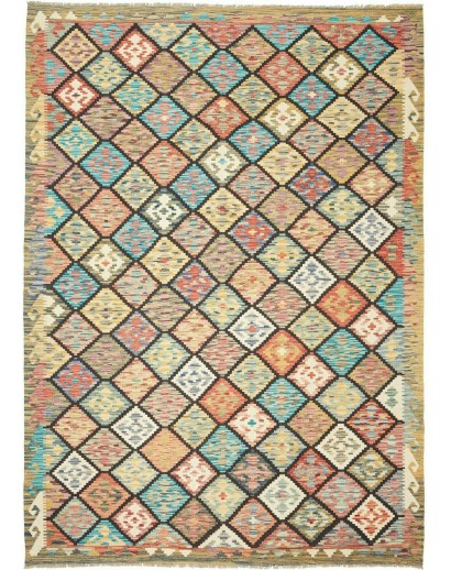 Tappeto Kilim Afghanistan marrone 208x289