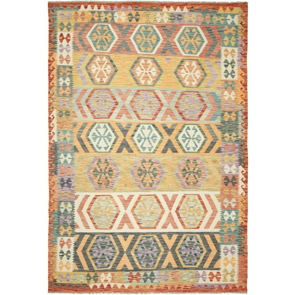 Tappeto Kilim Afghanistan marrone 212x295
