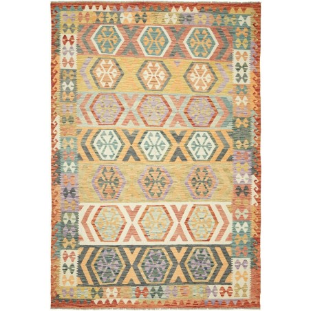 Tappeto Kilim Afghanistan marrone 212x295