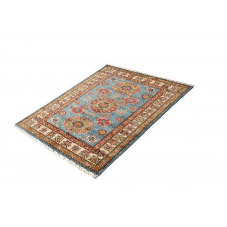 Tappeto Kazak Fine Pakistan bianco grigio 89x125