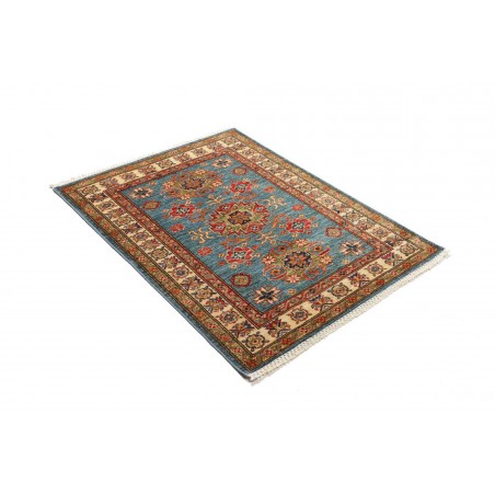 Tappeto Kazak Fine Pakistan bianco grigio 89x125