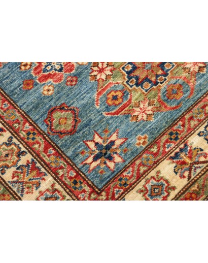 Tappeto Kazak Fine Pakistan bianco grigio 89x125