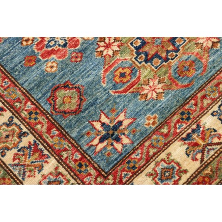 Tappeto Kazak Fine Pakistan bianco grigio 89x125