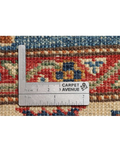 Tappeto Kazak Fine Pakistan bianco grigio 89x125