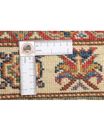 Tappeto Kazak Fine Pakistan bianco grigio 89x125