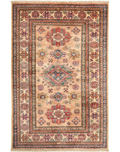 Tappeto Kazak Fine Pakistan marrone grigio 95x148