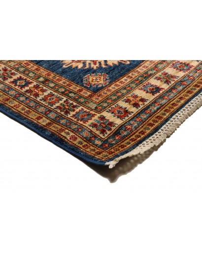 Tappeto Kazak Fine Pakistan azzurro arancione 83x386
