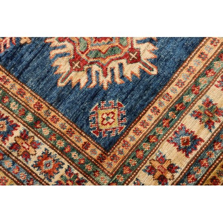 Tappeto Kazak Fine Pakistan azzurro arancione 83x386
