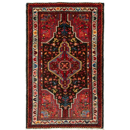 Tappeto Hamadan Persia grigio marrone 82x132