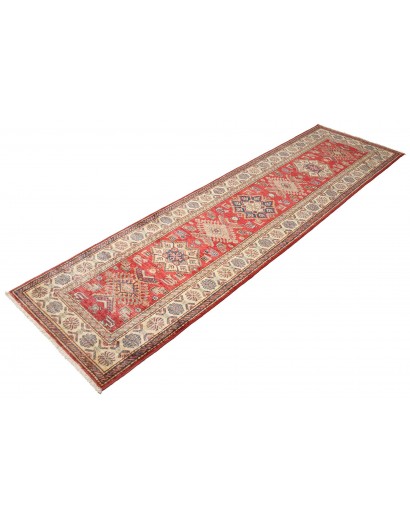 Tappeto Kazak Fine Pakistan rosso grigio 80x290
