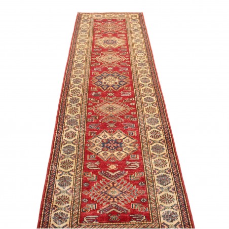 Tappeto Kazak Fine Pakistan rosso grigio 80x290