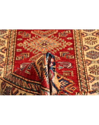 Tappeto Kazak Fine Pakistan rosso grigio 80x290