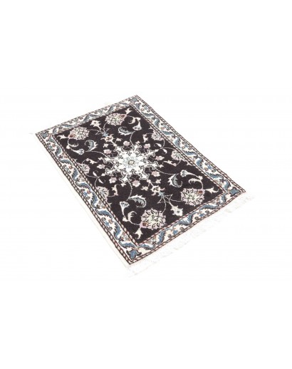 Tappeto Nain Kashmar Persia grigio bianco 60x90