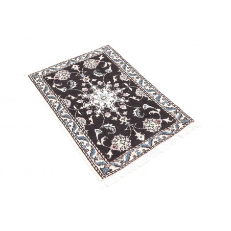 Tappeto Nain Kashmar Persia grigio bianco 60x90