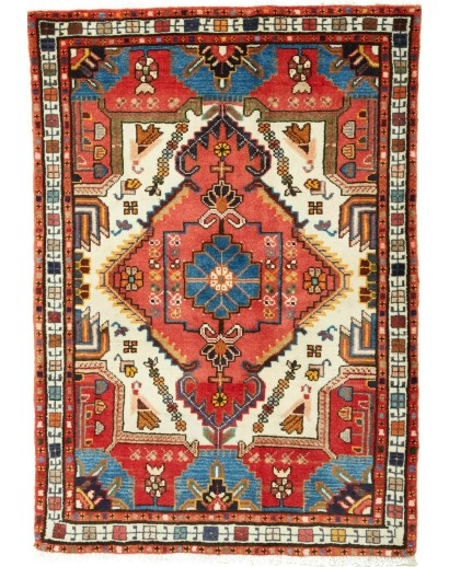 Tappeto Hamadan Persia marrone grigio 85x120