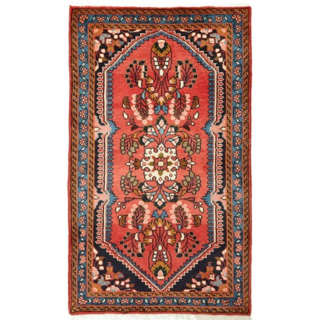 Tappeto Hamadan Persia rosso giallo 77x130