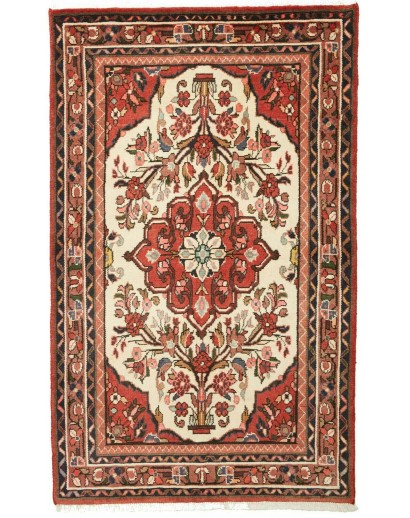 Tappeto Hamadan Persia marrone grigio 87x140