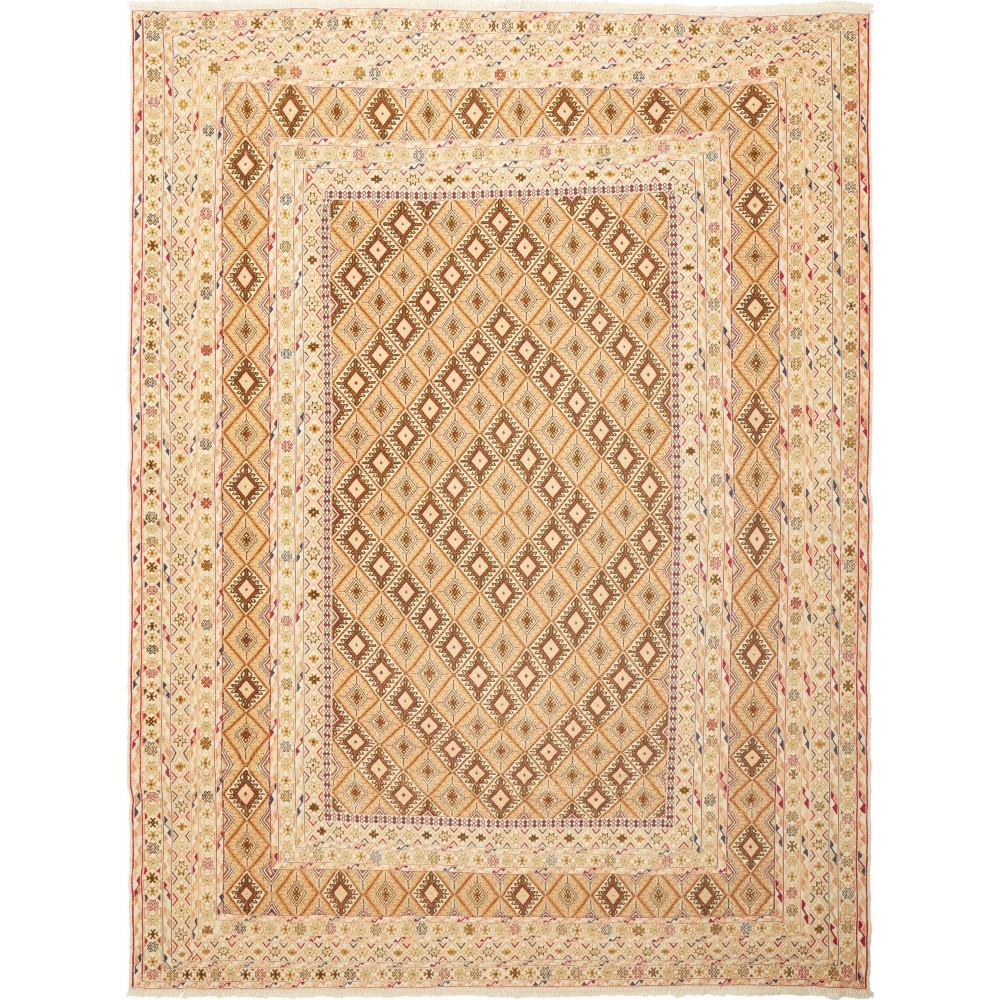 Tappeto Nakhunak Pakistan marrone giallo 203x260