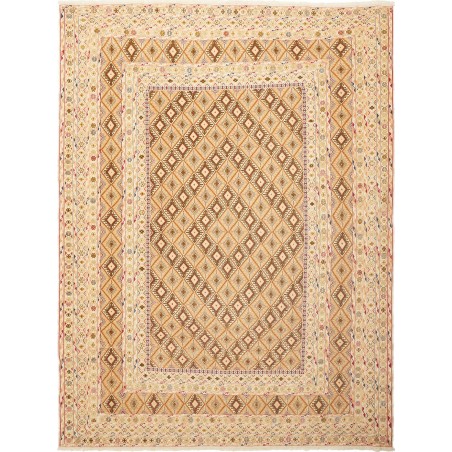 Tappeto Nakhunak Pakistan marrone giallo 203x260