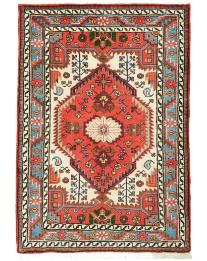 Tappeto Hamadan Persia marrone grigio 86x125