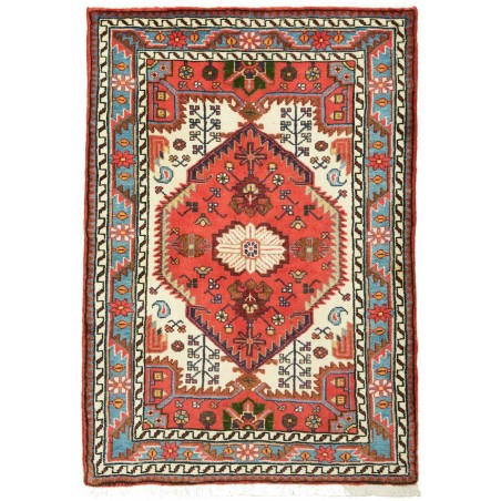Tappeto Hamadan Persia marrone grigio 86x125