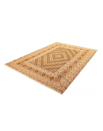 Tappeto Nakhunak Pakistan marrone giallo 203x260