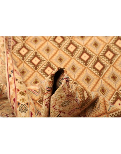 Tappeto Nakhunak Pakistan marrone giallo 203x260