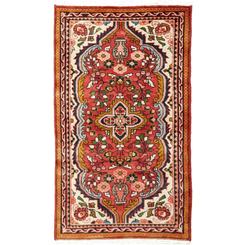 Tappeto Hamadan Persia rosso giallo 71x120 Tappeto Hamadan Persia rosso giallo 71x120