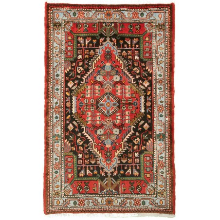 Tappeto Hamadan Persia marrone grigio 85x136