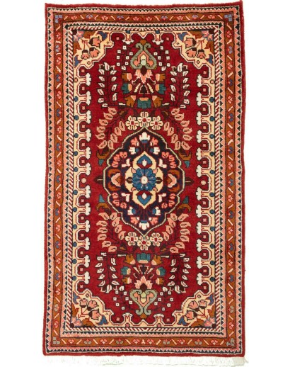 Tappeto Hamadan Persia marrone grigio 70x124