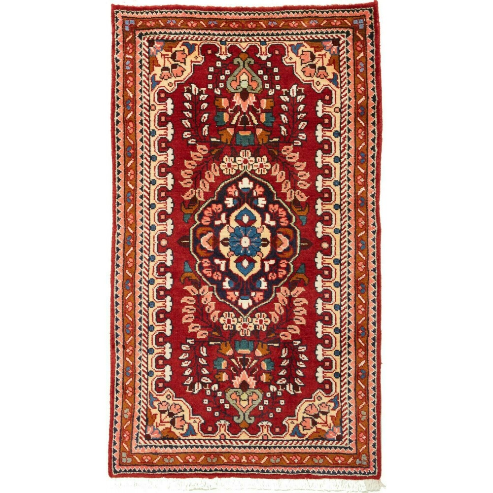 Tappeto Hamadan Persia marrone grigio 70x124 Tappeto Hamadan Persia marrone grigio 70x124