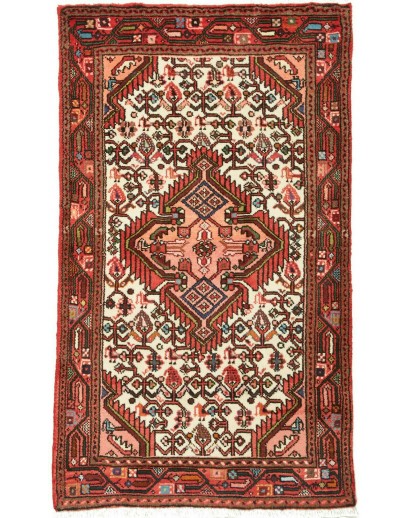 Tappeto Hamadan Persia marrone rosso 71x122