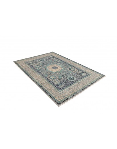 Tappeto Mamlouk Pakistan grigio bianco 153x215