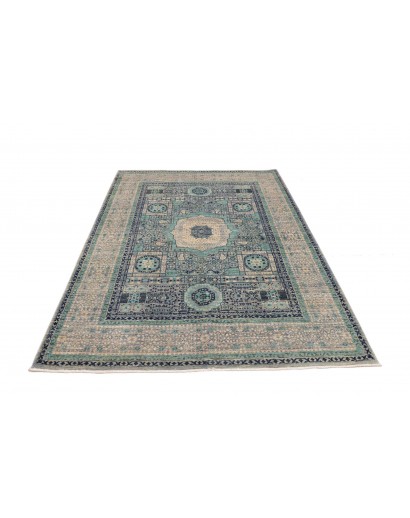 Tappeto Mamlouk Pakistan grigio bianco 153x215