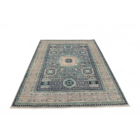 Tappeto Mamlouk Pakistan grigio bianco 153x215