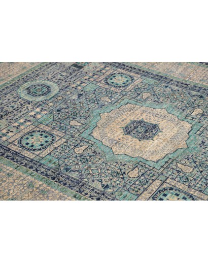 Tappeto Mamlouk Pakistan grigio bianco 153x215