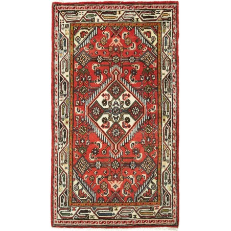 Tappeto Hamadan Persia marrone giallo 78x134