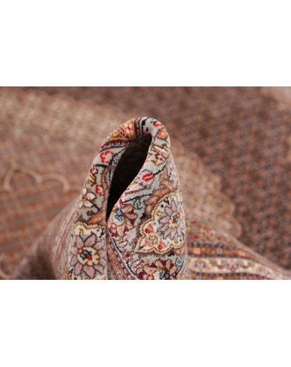 Tappeto Tabriz 50 Raj Mahi Persia azzurro giallo 207x302