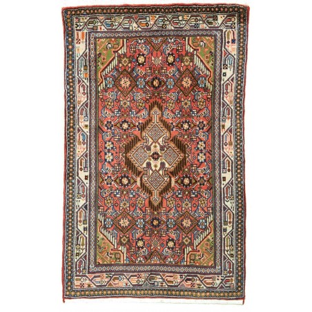 Tappeto Hamadan Persia azzurro grigio 78x122