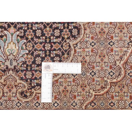 Tappeto Tabriz 50 Raj Mahi Persia azzurro giallo 207x302