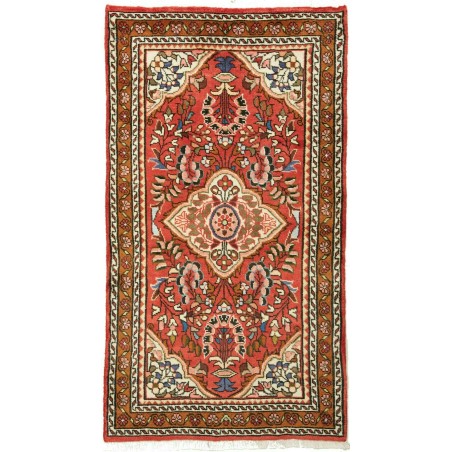 Tappeto Hamadan Persia marrone giallo 74x133