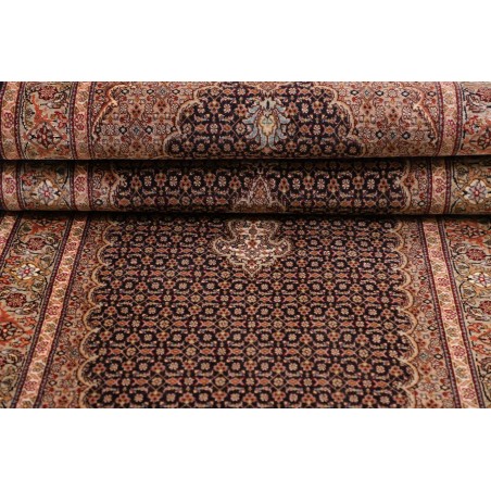 Tappeto Tabriz 50 Raj Mahi Persia verde blu 85x252