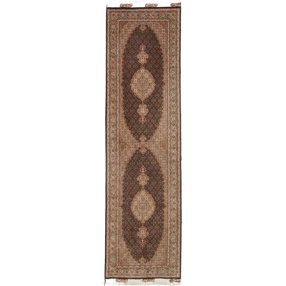 Tappeto Tabriz 50 Raj Mahi Persia azzurro 83x300