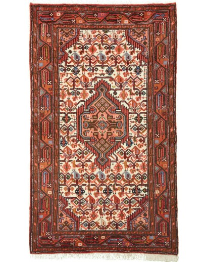 Tappeto Hamadan Persia marrone giallo 72x132