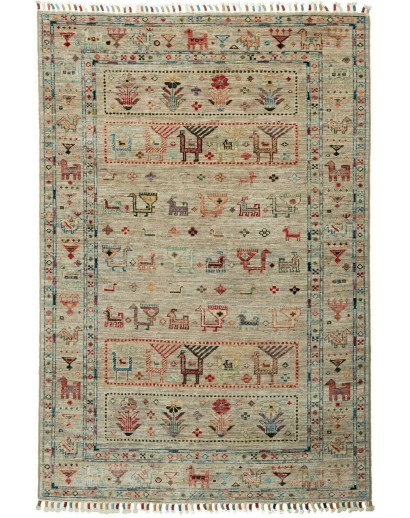 Tappeto Rubin Pakistan marrone grigio 102x147